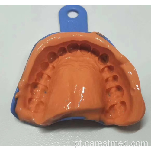 Mudança de cor do material de impressão de alginato dentário / tipo regular